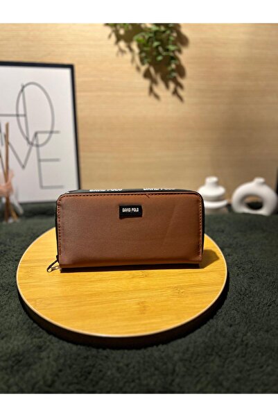 MODANTA David Polo Women's Long Wallet with Zipper and Coin Compartment