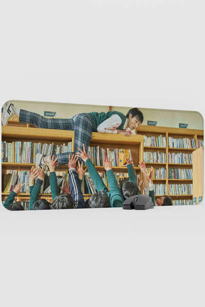 mousepad bastir لوحة ماوس كبيرة الحجم من المطاط غير قابلة للانزلاق بتصميم الد...