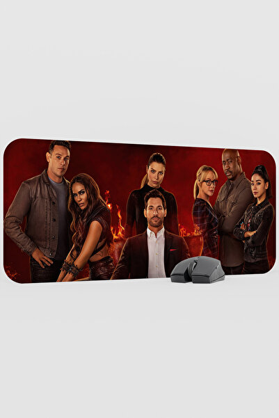 mousepad bastir Lucifer V2 70X30 XL Gaming Rubber Non-Slip Base Mouse Pad Mou...