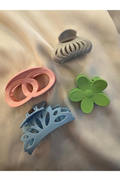 GIDI GIDI SHOP 4 قطع مشابك ملونة متنوعة