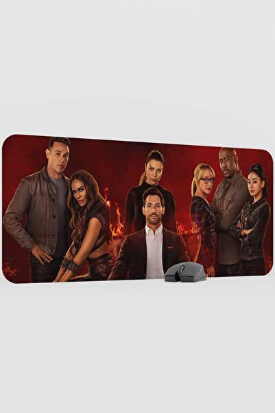 mousepad bastir لوحة ماوس مطاطية كبيرة الحجم للألعاب من لوسيفر V2 مقاس 90×40 ...