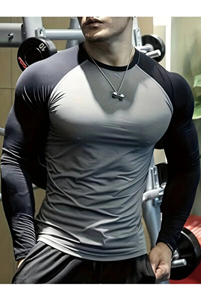 RUTBİL SPORTS Uzun Kol Renkli Body Uzun Kol Fitness Body Gym Body Sporcu Uzun...