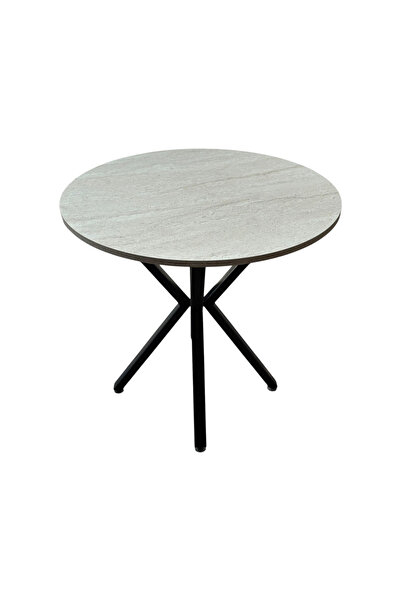 TATAR Mutfak Masa Sı Traverten Yuvarlak Balkon Salon Kafe Restorant 70 çap