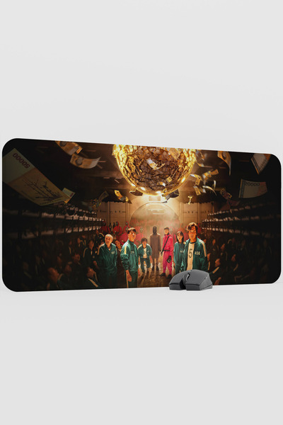 mousepad bastir Squid Game V3 90x40 XXL Gaming Гумова нековзна основа Mouse P...