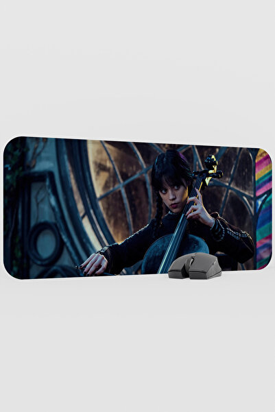 mousepad bastir Wednesday 2 V1 70X30 XL Gaming Rubber Non-Slip Base Mouse Pad...