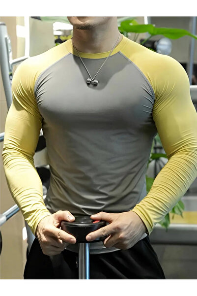 RUTBİL SPORTS Uzun Kol Renkli Body Uzun Kol Fitness Body Gym Body Sporcu Uzun...