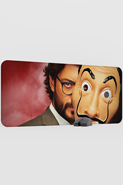 mousepad bastir La Casa De Papel-Profesör V1 90X40 XXL Gaming Rubber Non-Slip...