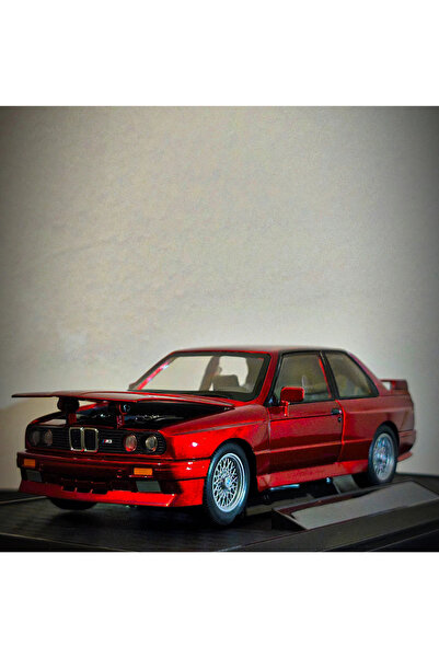 shop BMW M3 E30 MPower 1:24 MAT KIRMIZI Diecast Metal Model Araba Koleksiyon