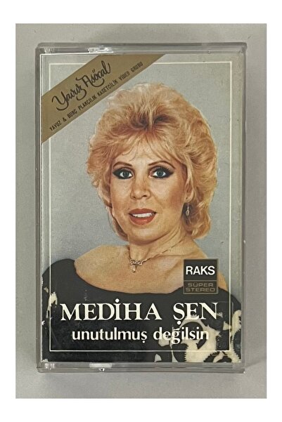 Yavuz Plak Mediha Şen أنت لم تنسى كاسيت (كاسيت طباعة ورق الفترة الأصلية)