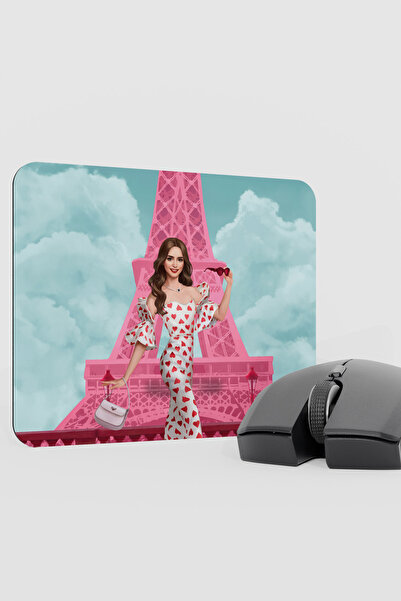 mousepad bastir Emily in Paris V1 22X18 Gaming Rubber Non-Slip Base Mouse Pad...