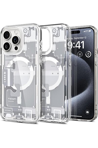 Spigen Ultra Hybrid MagFit Cover for iPhone 15 Pro Case Cover with MagSafe - ...