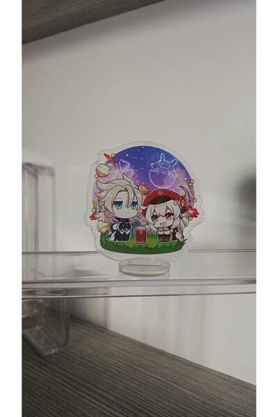 Atölye Moonlit Genshin İmpact Klee ve Albedo Akrilik Figür (5-6 cm)