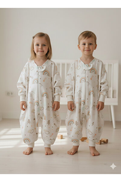 Wenaris Uyku Tulumu %100 Doğal Pamuk Çift Kat PAZEN Özel Kumaş Unisex 1.0 Tog...