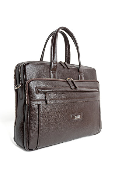 Yako Çanta Genuine Leather Briefcase-Laptop Bag with Shoulder Strap