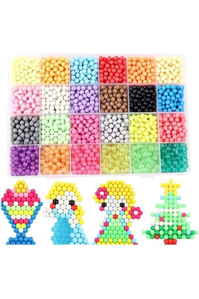 AM ANNA مجموعة خرز بخاخ مائي للأطفال - مجموعة خرز سحرية لألعاب تنمية الذكاء ل...