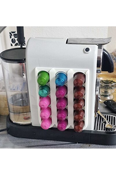 Rafine Studio 3D Capsule Coffee Holder Organizer White Organizer Self Adhesiv...