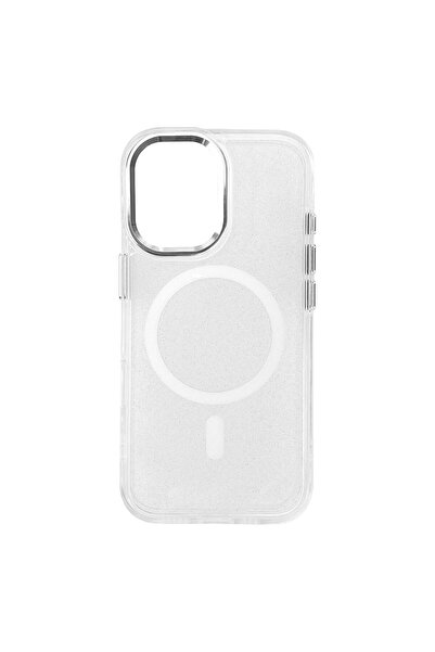 OEM iPhone 16 Plus Glitter MagSafe Case - White