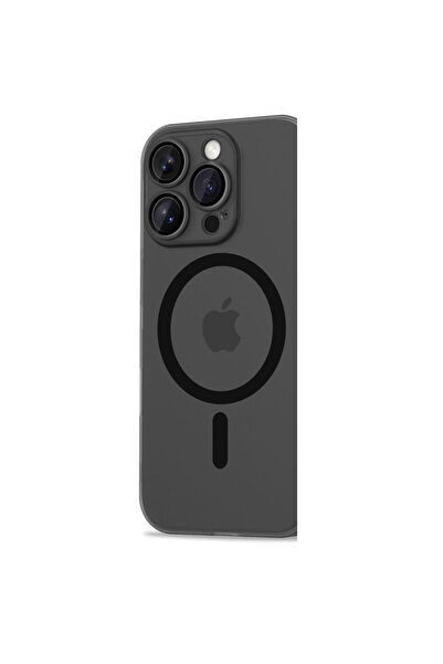 Tech-Protect Carcasă MagSlim neagră mată pentru iPhone 16 PM