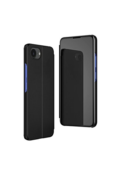 OEM iPhone 16e Clear View Flip Cover - Black