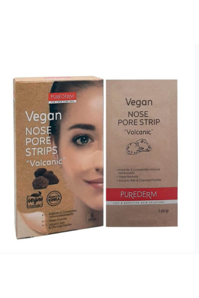 Purederm VEGAN NOSE STRIP VOLCANIC 6PCS