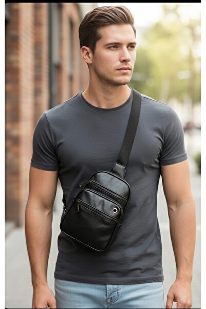 Eng BAG Çapraz Model Deri Erkek ÇANTASI
