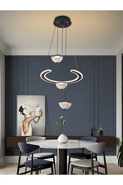 best power Modern LED Chandelier 9814 | 60W Power With 3 LED lighting Modes |...