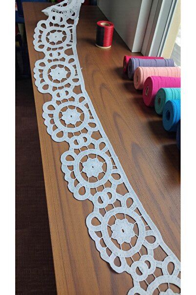 DUAYEN Güpür Kalın Çiçek Desenli Güpür Dantel | Elbise Kenarı & Bordür Dantel...