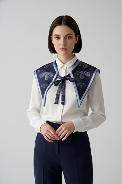 Walkenzo Elegant and Modern Style Women's Shoulder Wrap with Geometric Handcr...