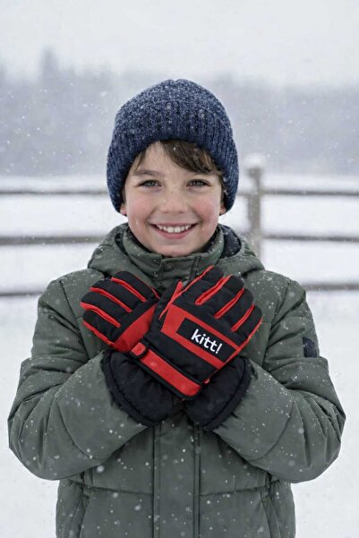 gigigiyim Su Geçirmez Erkek Çocuk Kar Eldiveni