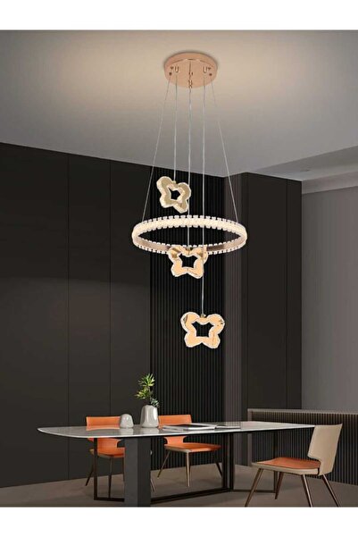 best power ثريا LED عصرية 9822 | قوة 50 واط مع 3 أوضاع إضاءة LED | سلك بطول 1...