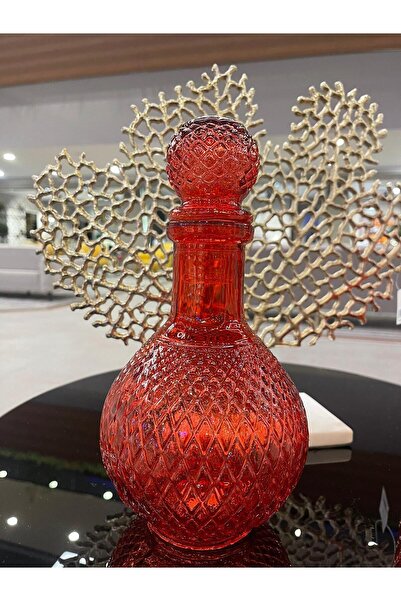 Selim Fusion Yuvarlak Dekoratif Şişe Kırmızı 230KRZ14CM