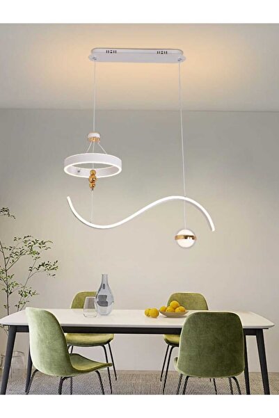 best power Modern LED Chandelier 6619 - 3 Lighting Levels, 80W Adjustable Cei...