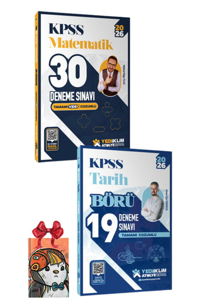 Yediiklim Yayınları 2026 KPSS Atölye Serisi Tamamı Video Çözümlü Matematik 30...