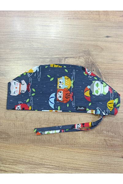 limitless medikal Sevimli baykuş desenli Cerrahi hemşire bonesi doktor bonesi