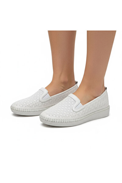 Ceylans Genuine Leather Inside Orthopedic Sole Women's Shoes Vb24N