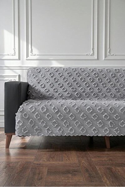 DECORA CASA HOME COLLECTİON Premium Chenille Jacquard Fabric Sofa Cover Non-S...