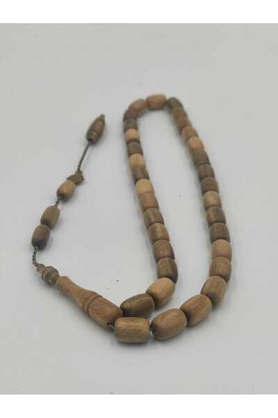 ALTUNTAŞ USTA İŞCİLİKLİ KOKULU PELESENK AĞACI TESBİH 8*12 MM KAPSUL KESİM İMZALI