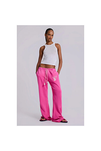 Mokşa Jl Inspired Pink Low Waist Loose Leg Jogger Sweatpants Women