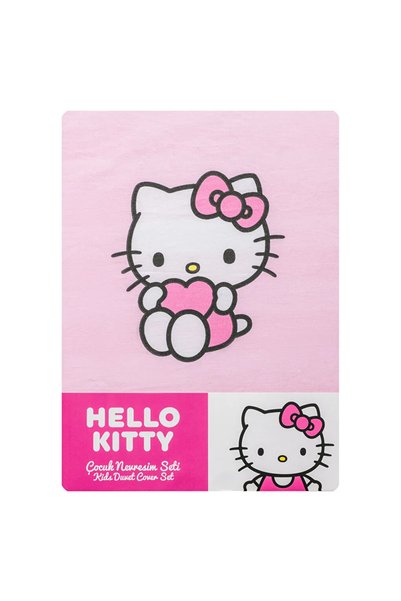 LC Waikiki Lcw Home Pink Hello Kitty Printed Girls' Duvet Cover Set