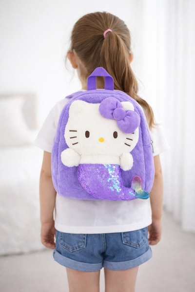 hediyeconcepti Hello Kitty Peluş Sırt Çantası – Çocuklar İçin Sevimli ve Yumu...