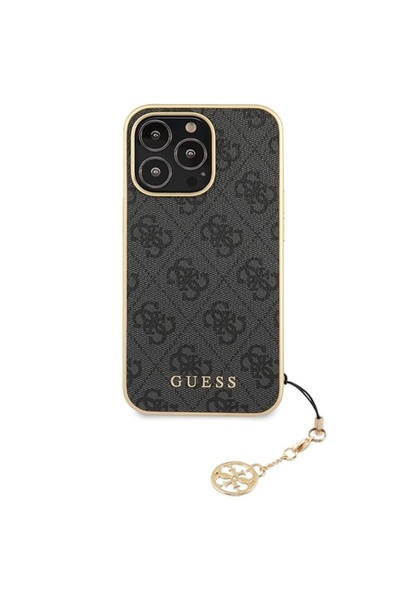 Guess 4G Charms iPhone 14 Pro Case - Gray