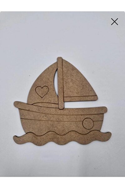 NETWORK ART 15 قطعة من الرسم الخشبي اللطيف على شكل سفينة للمدرسة، نشاط فني يد...