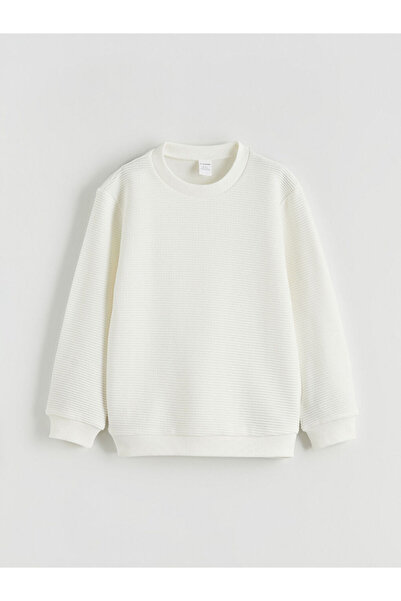 LC Waikiki Φούτερ για αγόρι εκρού Crew Neck