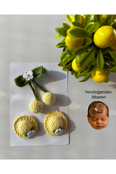 livadesign7 Gift for Mother and Newborn Baby, Handmade 3-Piece Clip Hairless ...