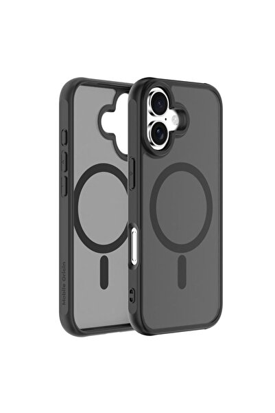 Mobile Origin iPhone 16 Case Matte Black, MagSafe Compatible