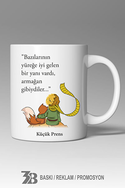 3B BASKI REKLAM PROMOSYON The Little Prince Themed Porcelain Mug