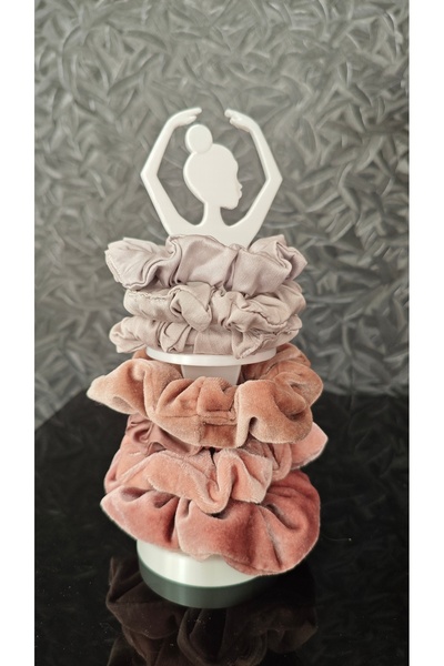 Goplast Premium Suport pentru agrafe de păr Ballerina cu 2 niveluri, suport pentru elastic de păr, organizator disponibil în diverse culori