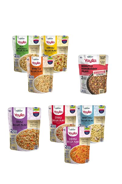 Yayla Yemek Hazır Bulgur Pilavı 8Li Karma Paket 8x250 Gr