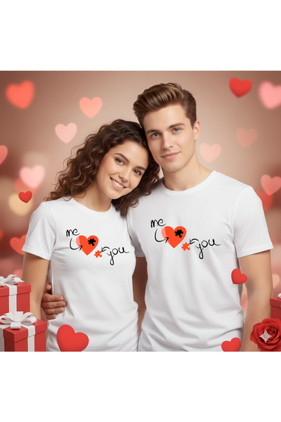 stil x Custom Couples T-Shirts for Valentine's Day, Double Pack, Regular Fit