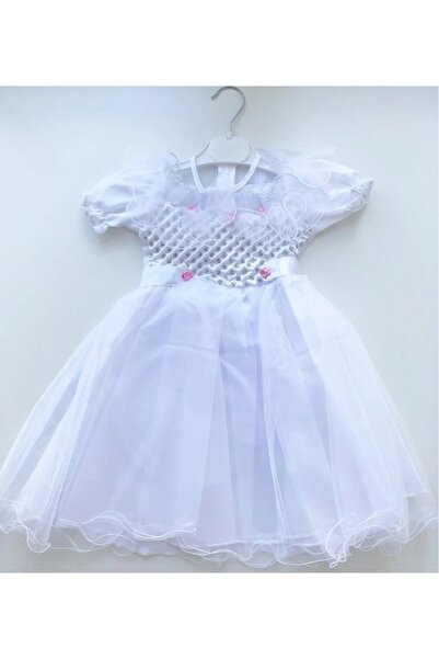 Mertoğlu Baby Kız Çocuk Drape Kısa Kollu Gelinlik